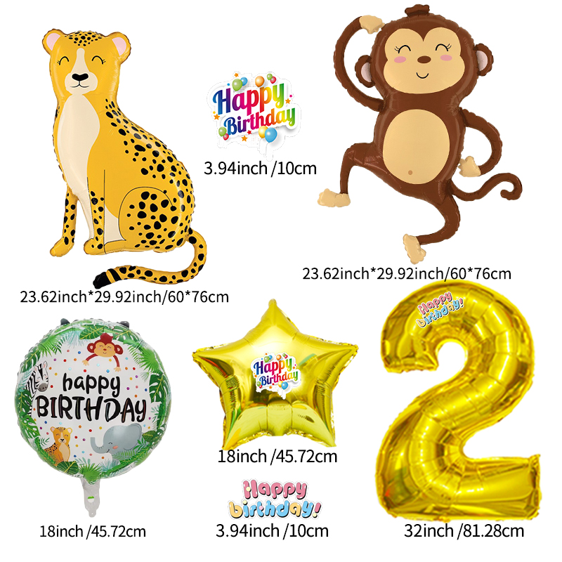Monkey Leopard Zoo Numbers 0-9 - Wedding Zoo recension och pris