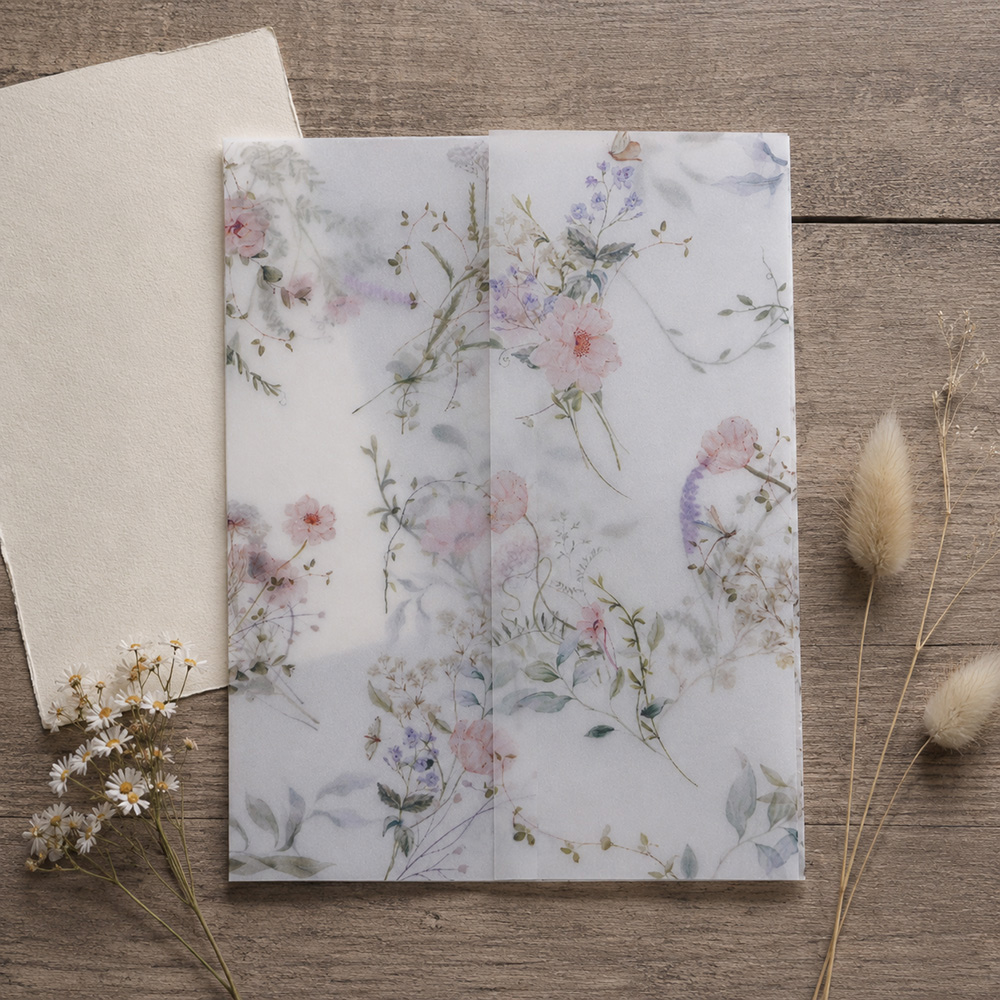 20/50pcs Vellum Wrap with Wate - Wedding Envelopes recension och pris