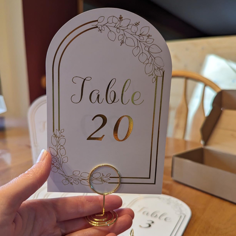 AT19-Wedding Table Number 1-20 - Table Number Gold recension och pris