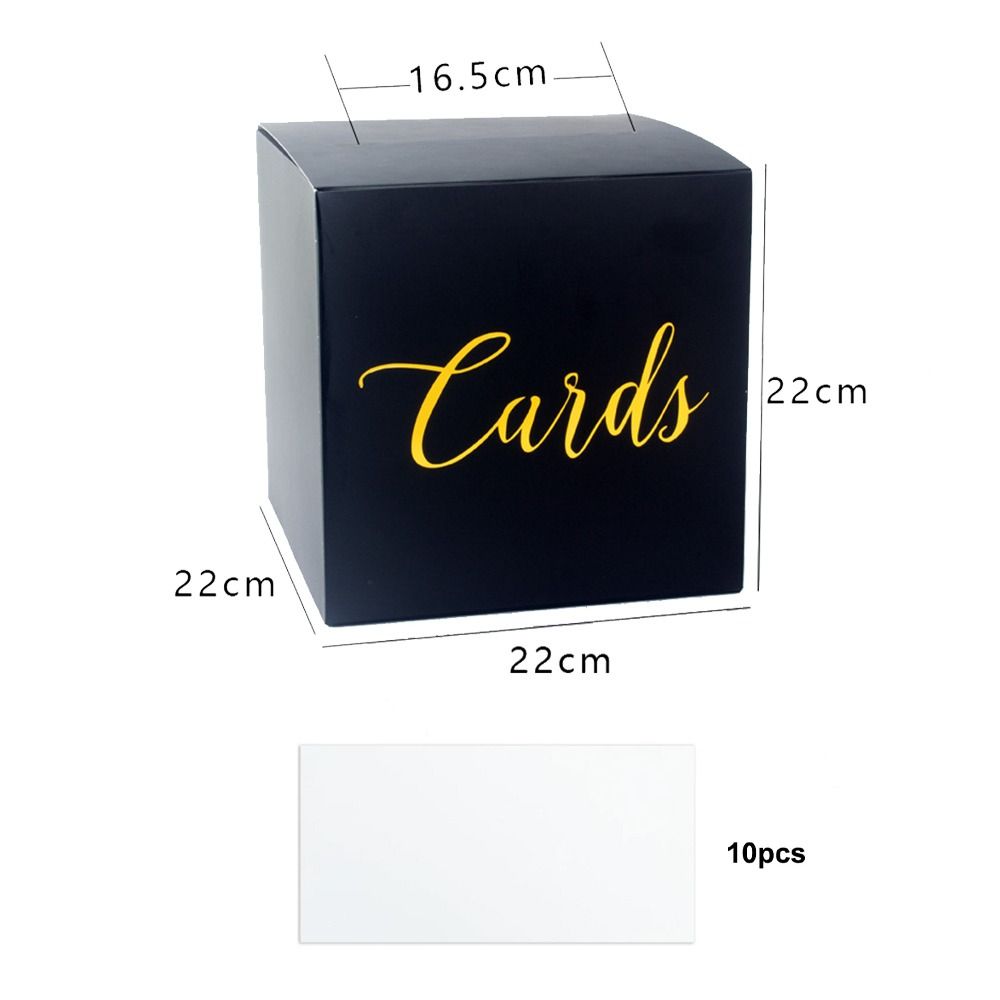 Storage Box White Black Weddin - Wedding Card Box recension och pris