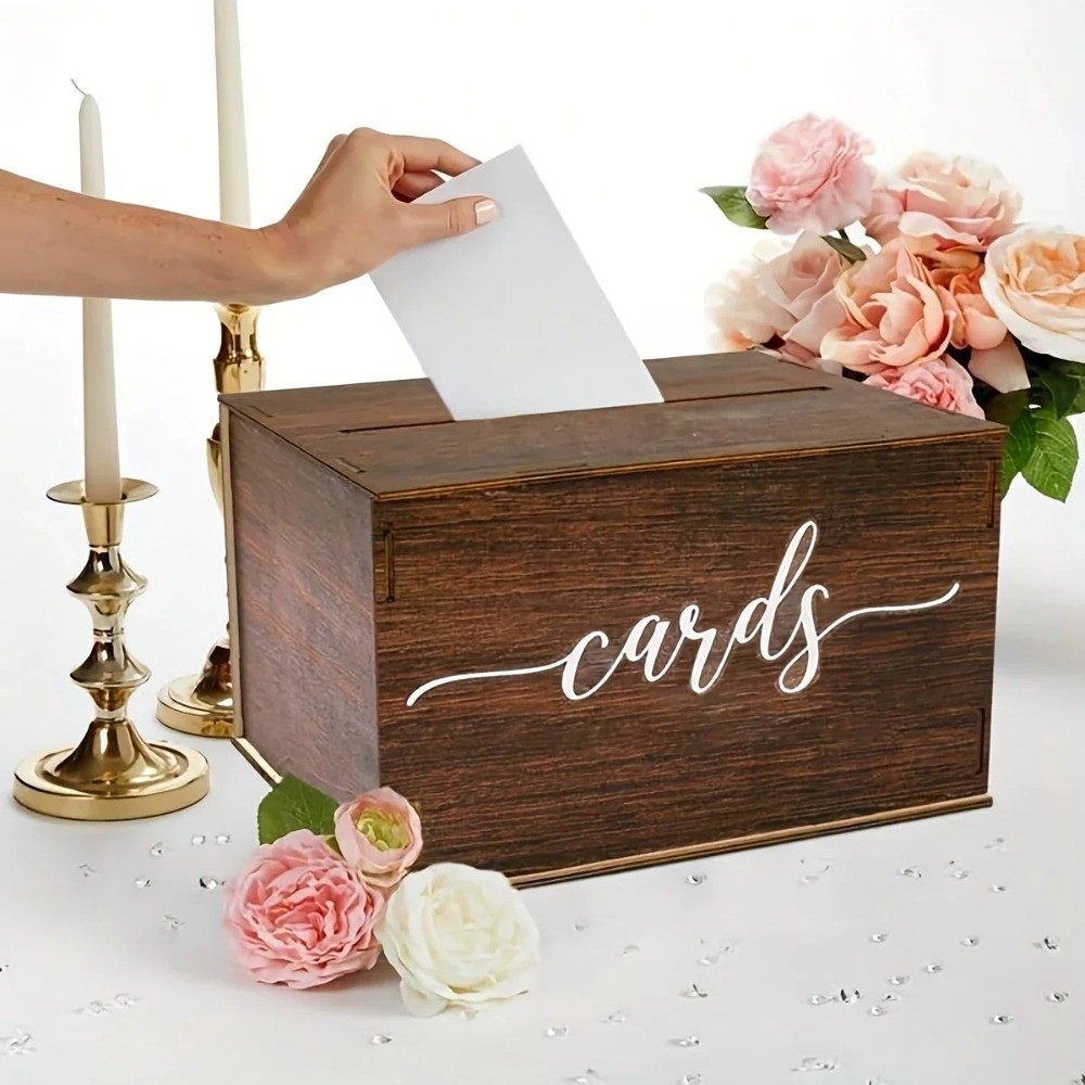 New Wooden Wedding Card Box De - Wedding Card Box recension och pris