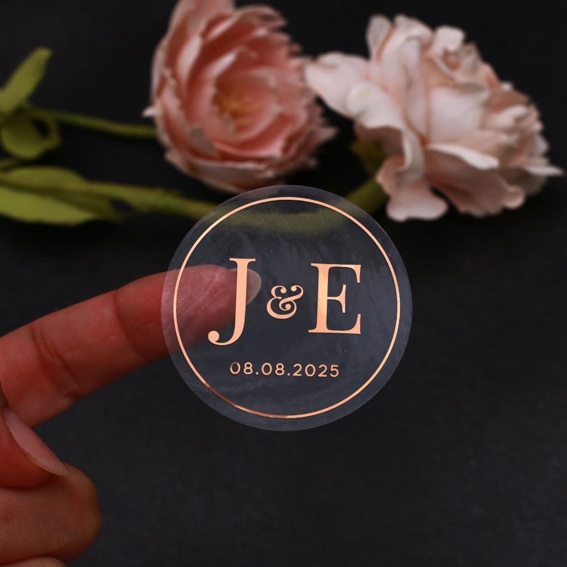 Clear Botanical Wedding Sticke - Wedding Envelopes recension och pris