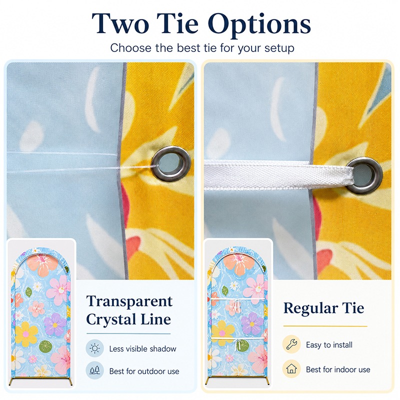 2D Flat Arch Backdrop Cover Si - Wedding Zoo recension och pris