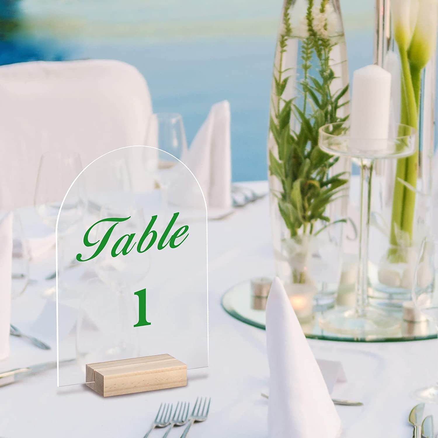 10/20/30/50PCS Arch Acrylic Si - Table Number Gold recension och pris
