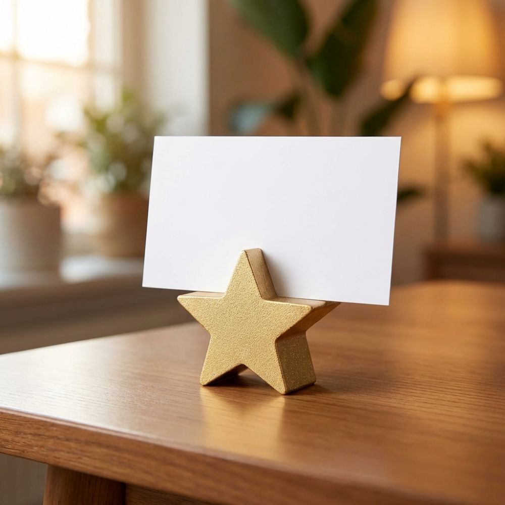 12PCS Star Heart Shaped Table  - Table Number Gold recension och pris