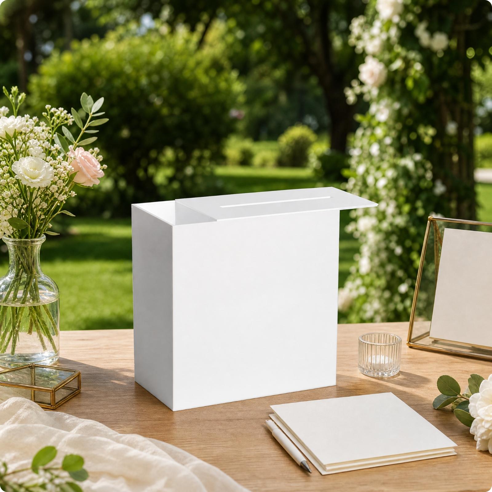 Transparent Acrylic Card Stora - Wedding Card Box recension och pris